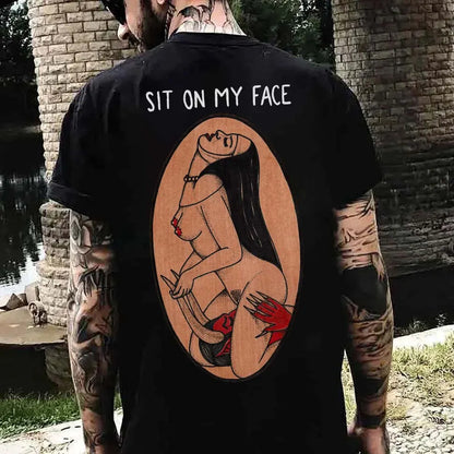 Sit On My Face Printed Men's T-shirt