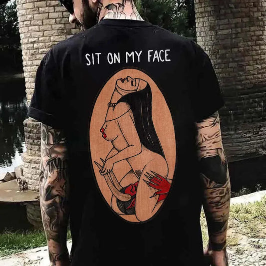 Sit On My Face Printed Men's T-shirt