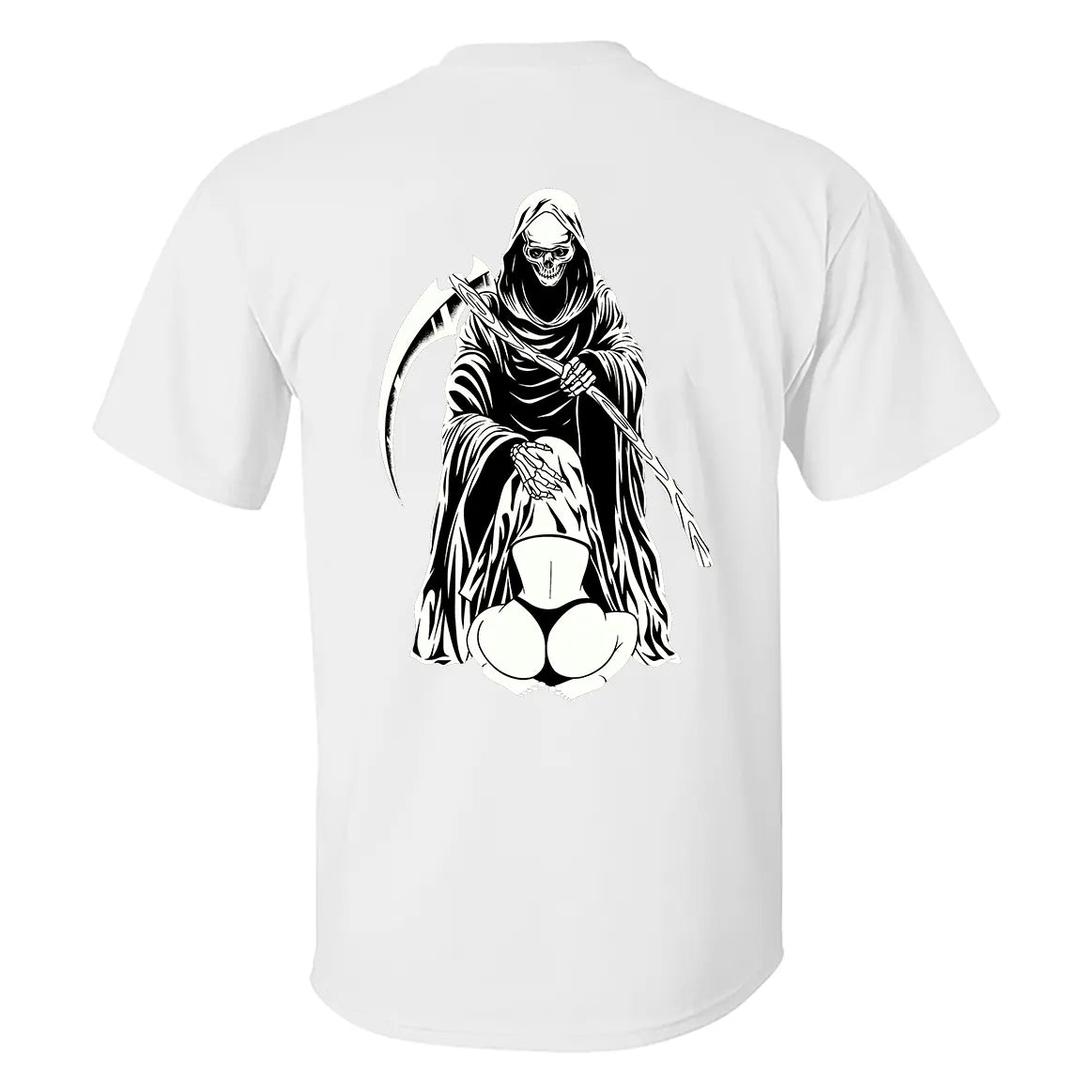 Hiding In The Reaper Crotch Printed Men's T-shirt