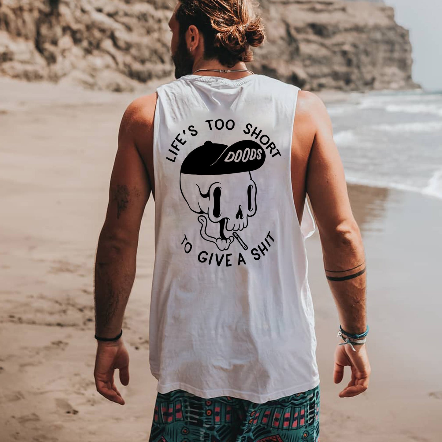 Life's Too Short Printed Men's Tank