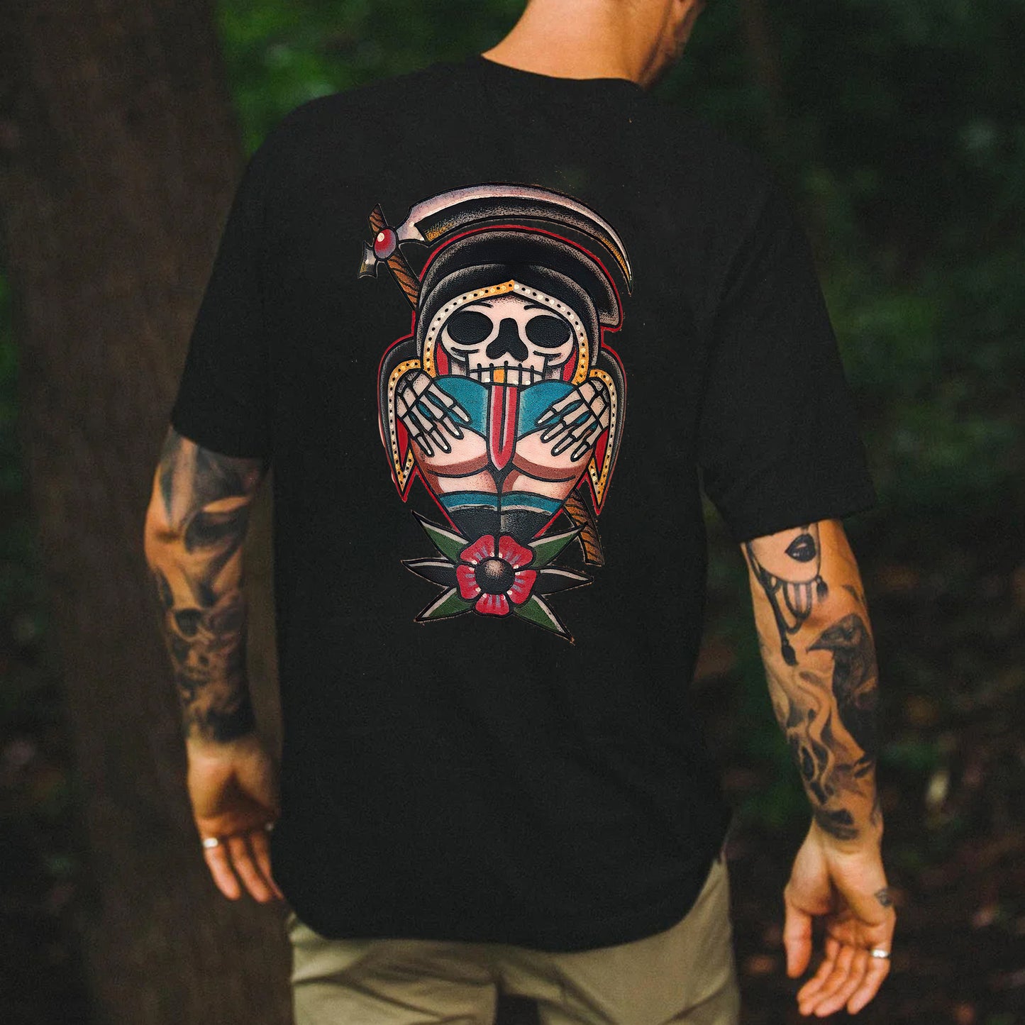 The Grim Reaper Sexy Ass Print Men's T-shirt