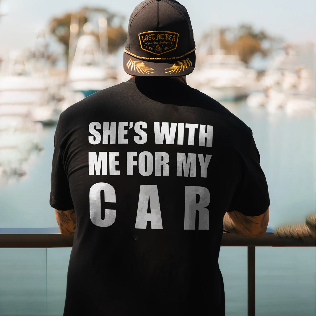She's With Me For My Car T-shirts