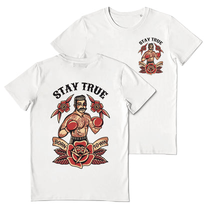 Stay True Born To Win Boxer Printed T-shirt