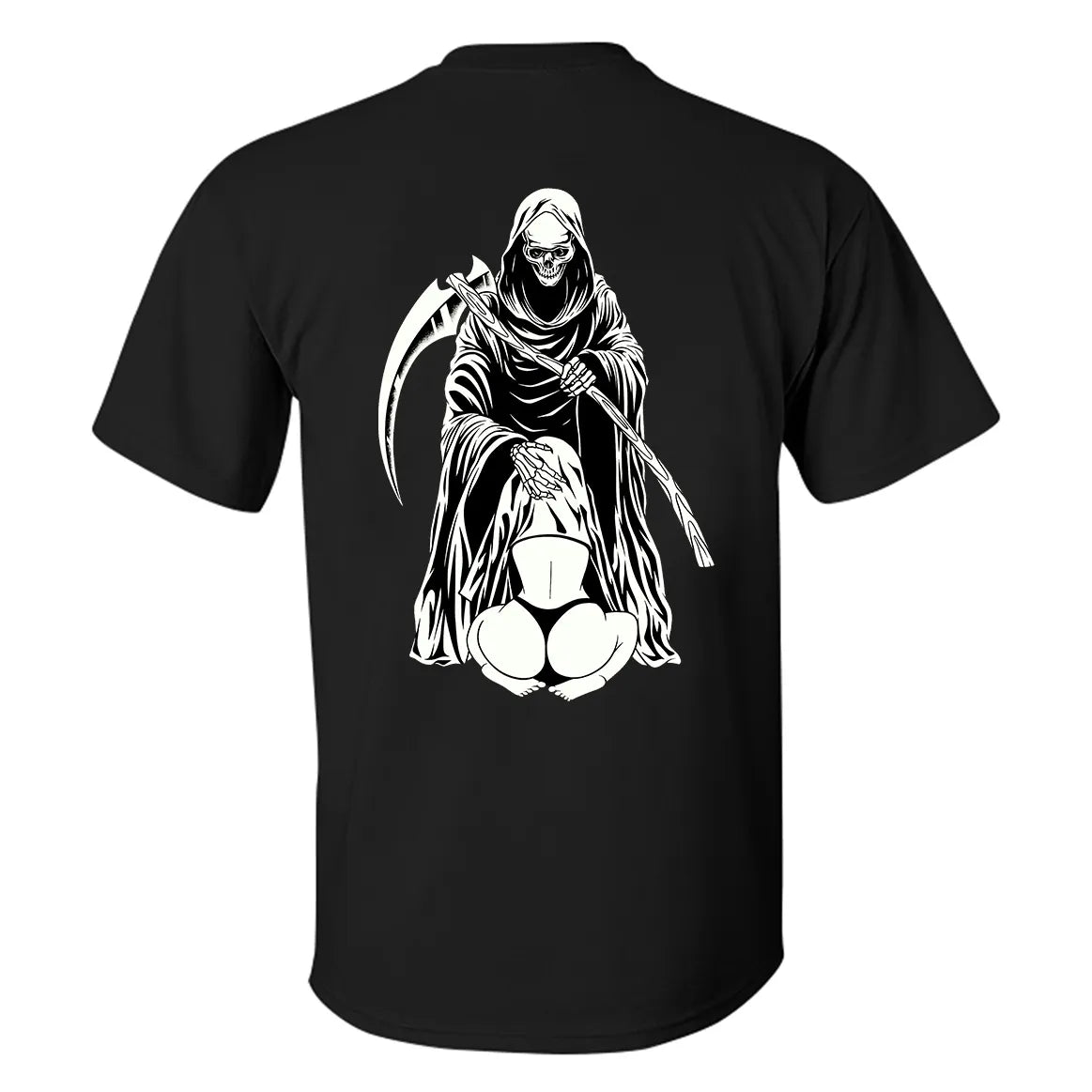Hiding In The Reaper Crotch Printed Men's T-shirt