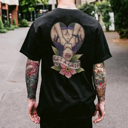 Get A Grip Print Men's T-shirt