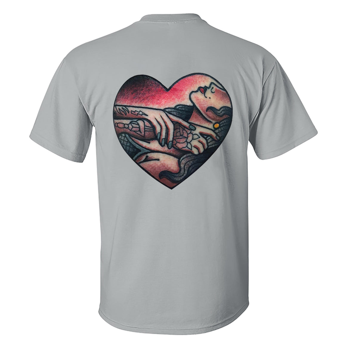 Choke Up Tattooed Lady Printed Men's T-shirt