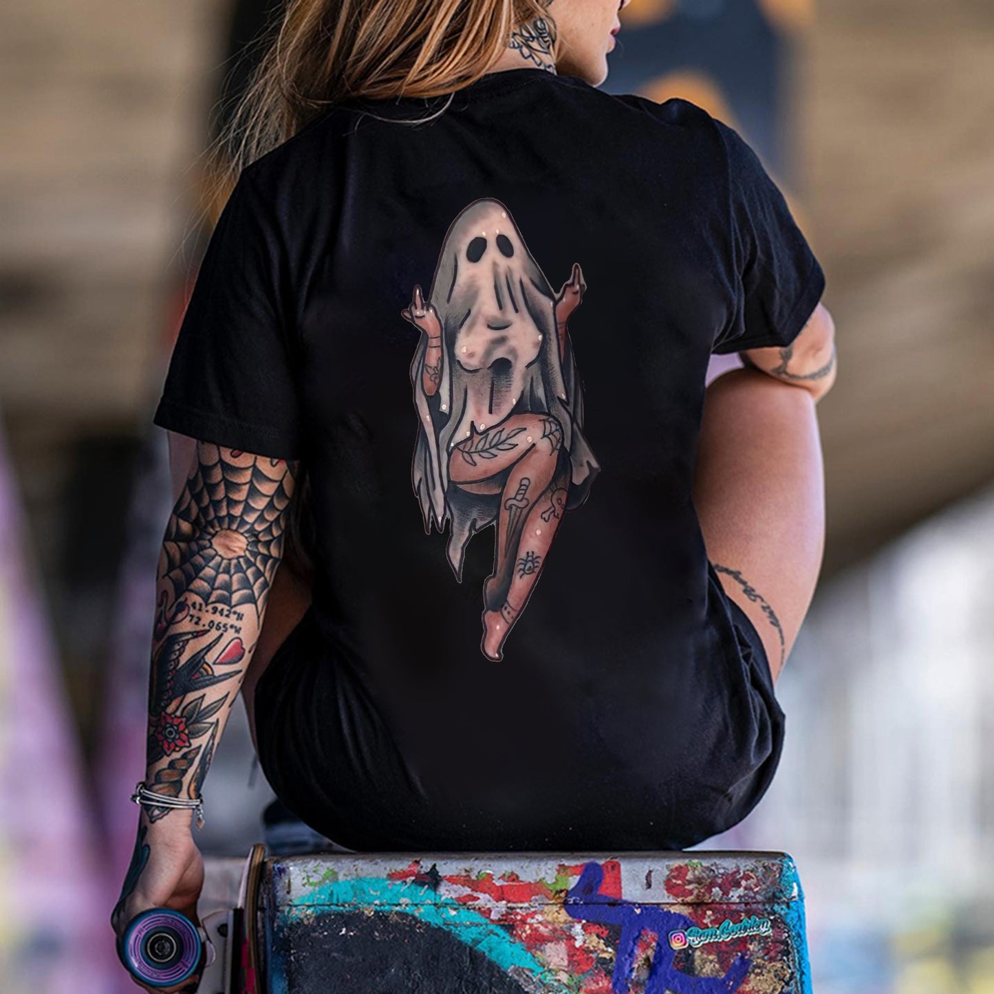 Ghost Woman Print Women's T-shirt