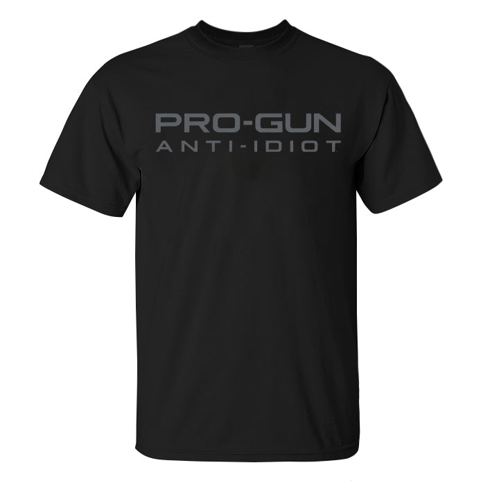 Pro-Gun Anti-Idiot Printed Men's T-Shirt