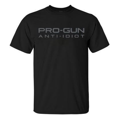 Pro-Gun Anti-Idiot Printed Men's T-Shirt