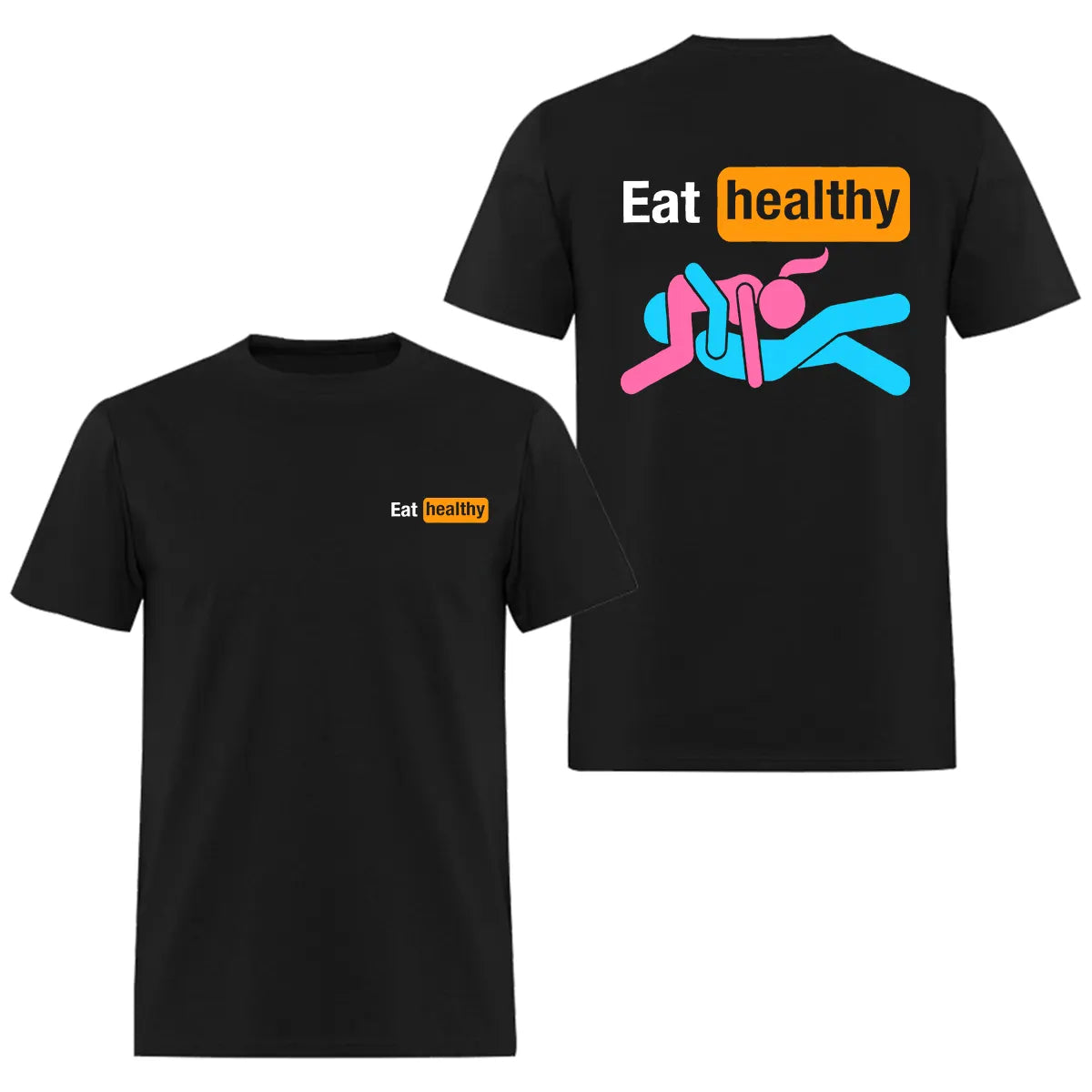 Eat Healthy Printed Men's T-Shirt   