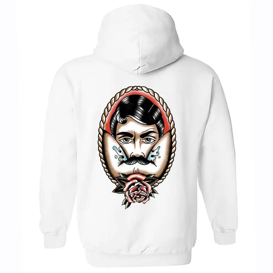 Vintage Rose Print Men's Hoodie