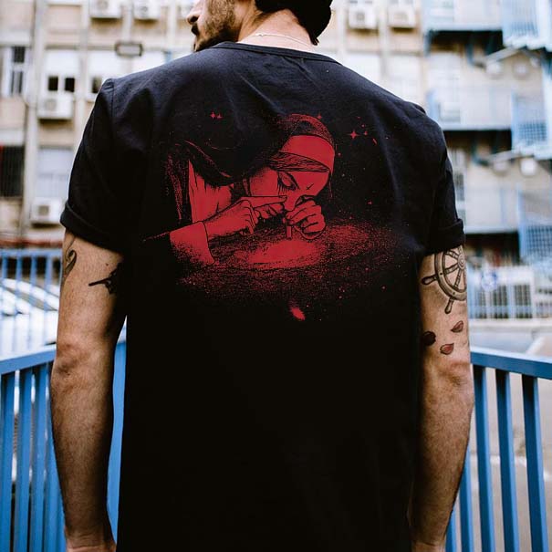 Unholy Nun Printed Men's T-shirt