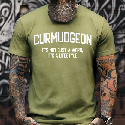 Curmudgeon It's Not Just A Word, It's A Lifestyle Graphic T-Shirt