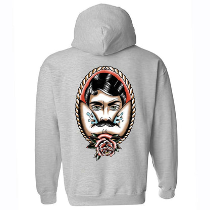 Vintage Rose Print Men's Hoodie