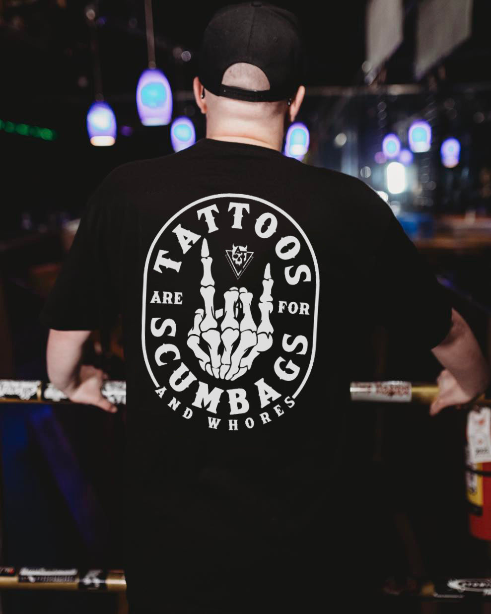 Tattoos Are For Scumbags Printed Men's T-shirt