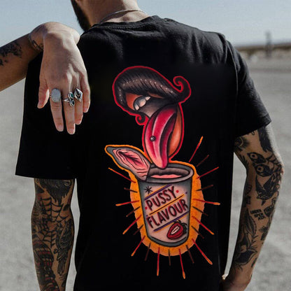 Pussy Flavour Printed Men's T-shirt