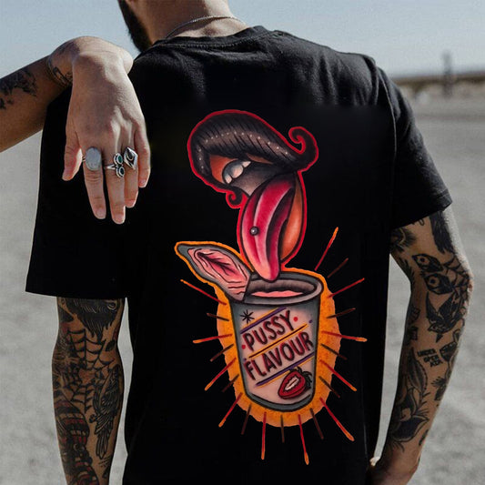 Pussy Flavour Printed Men's T-shirt