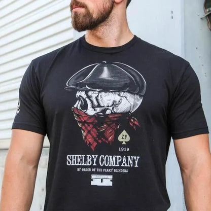 Men's round neck  print T-shirt