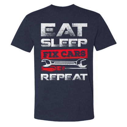 Eat Sleep Fix Cars Repeat T-shirt