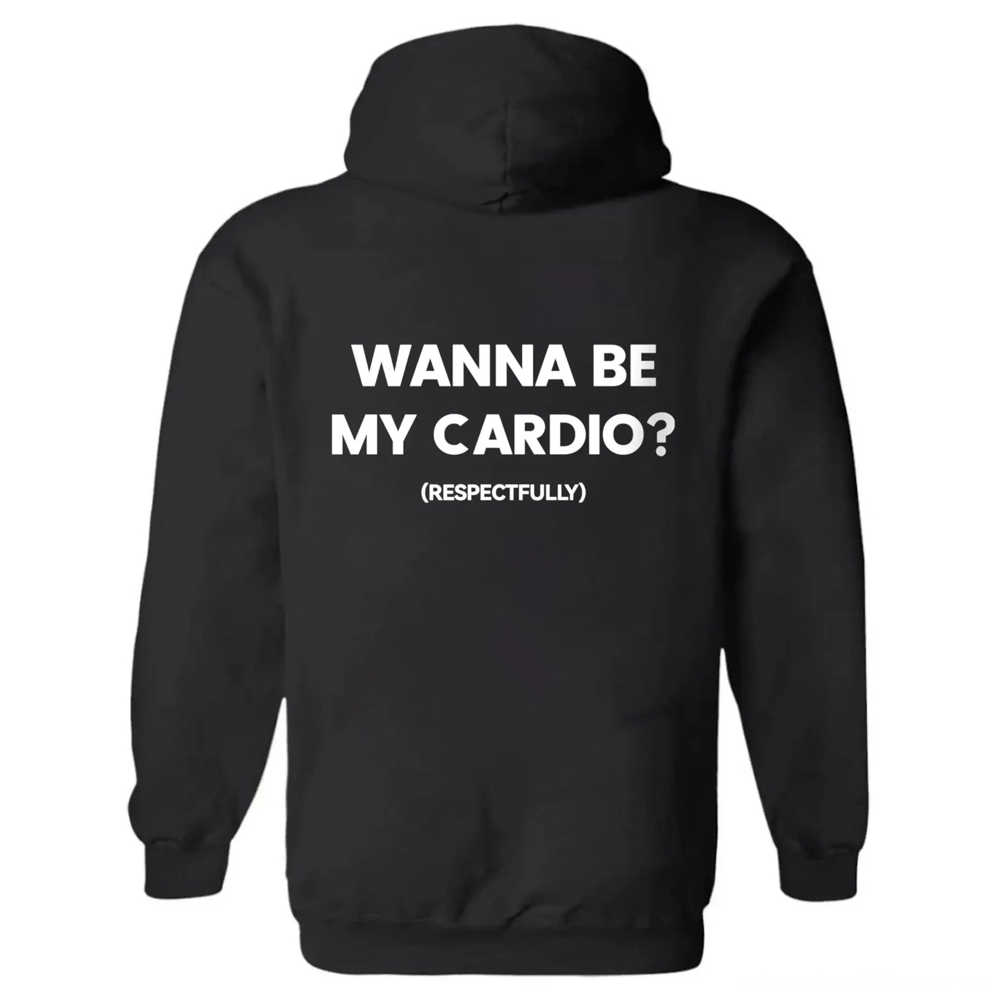 Wanna Be My Cardio? Printed Fleece-lined Unisex Hoodie