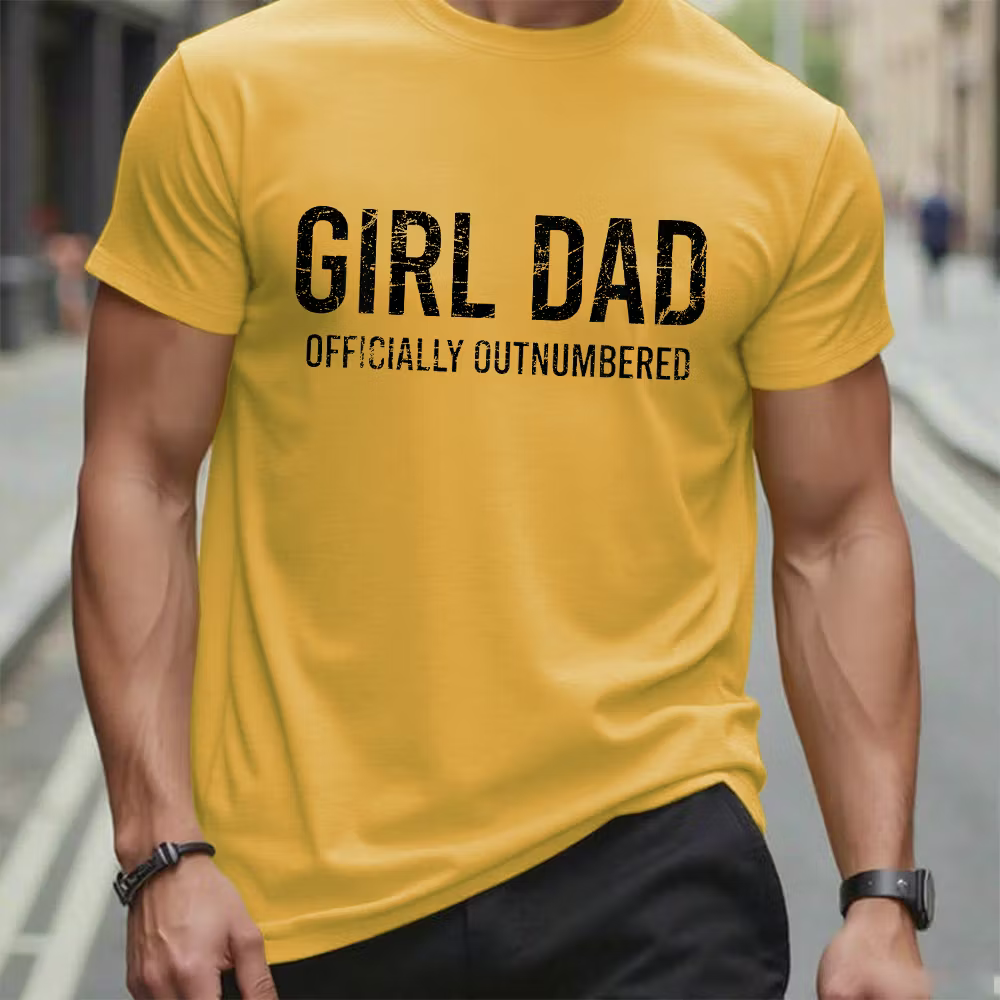 Girl Dad Officially Outnumbered Graphic T-Shirt