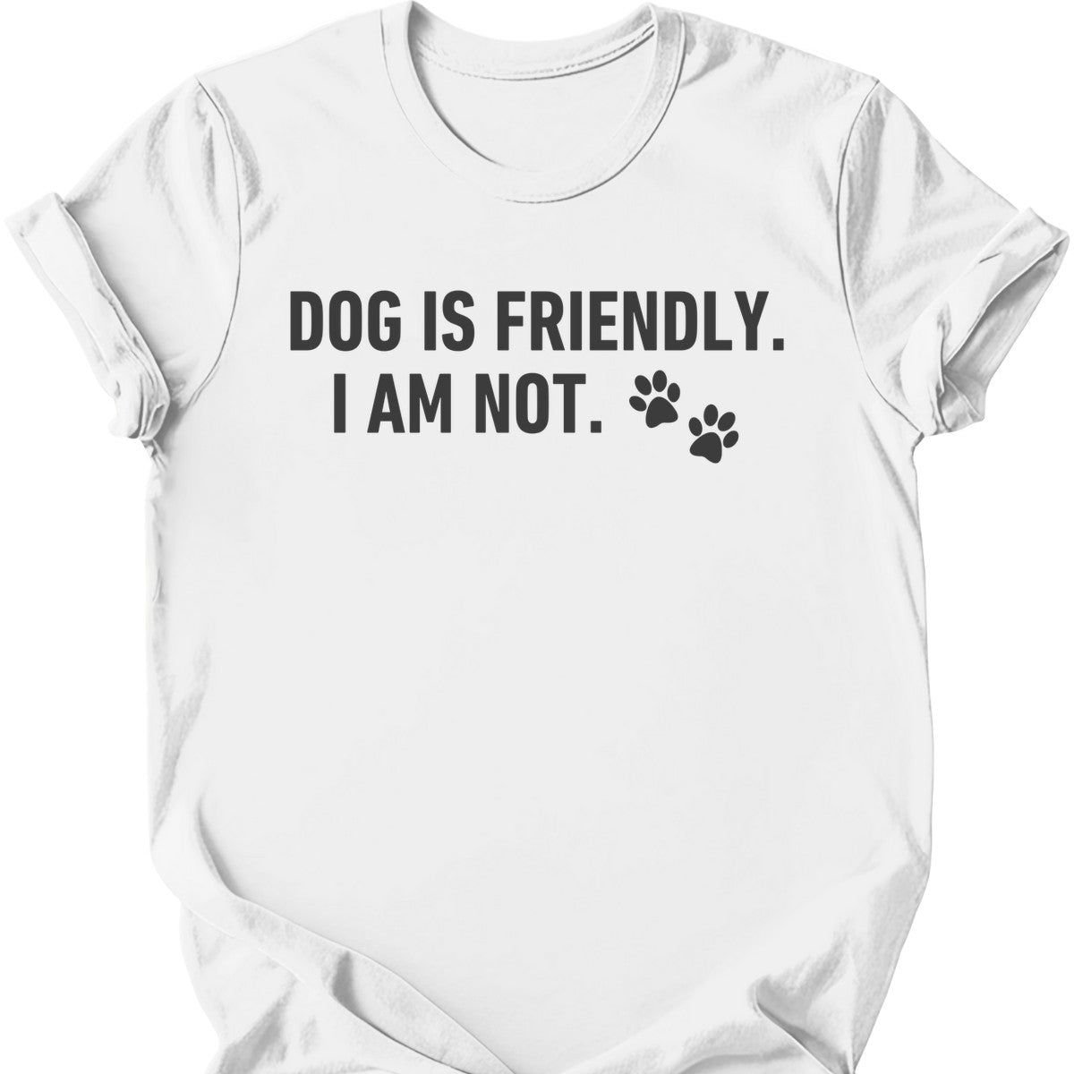Dog Is Friendly I Am Not T-Shirt