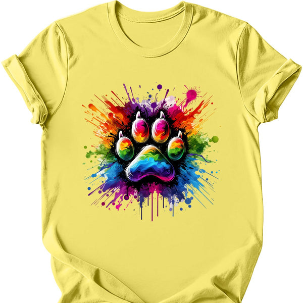 Splatter Paint Paw T-Shirt
