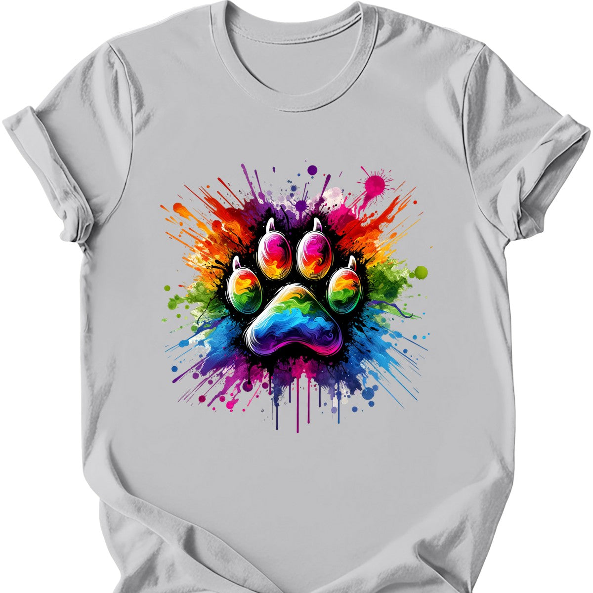 Splatter Paint Paw T-Shirt