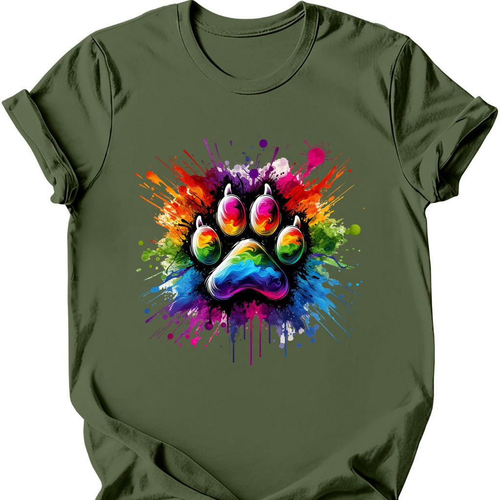 Splatter Paint Paw T-Shirt