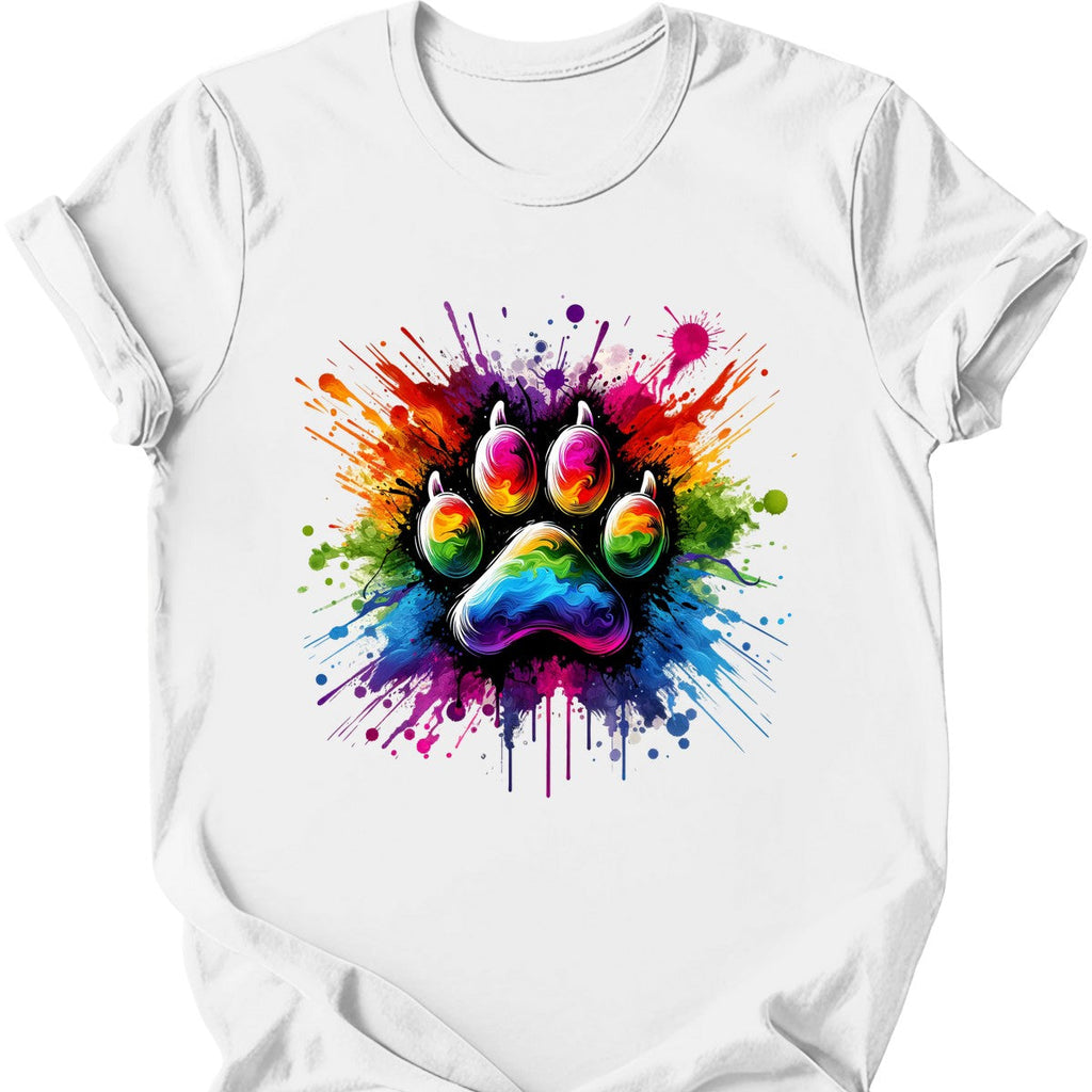 Splatter Paint Paw T-Shirt