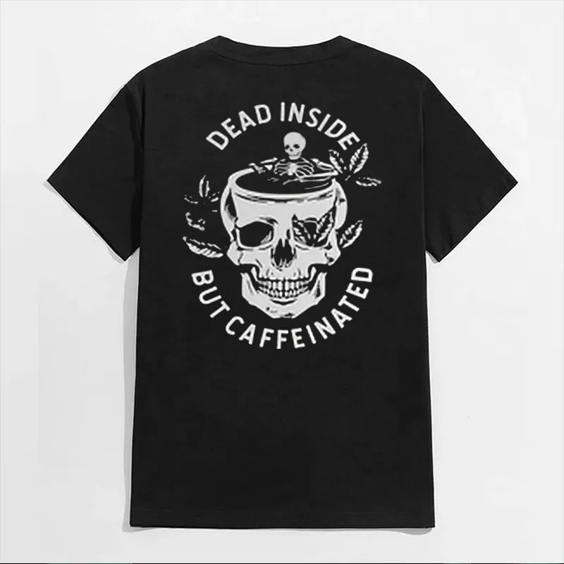 DEAD INSINE BUT CAFFEINATED SKull T-shirt