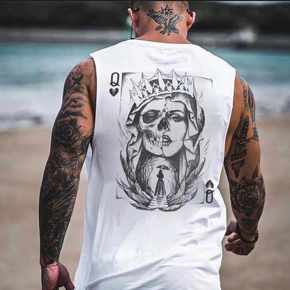 Poker Printed Men's Tank