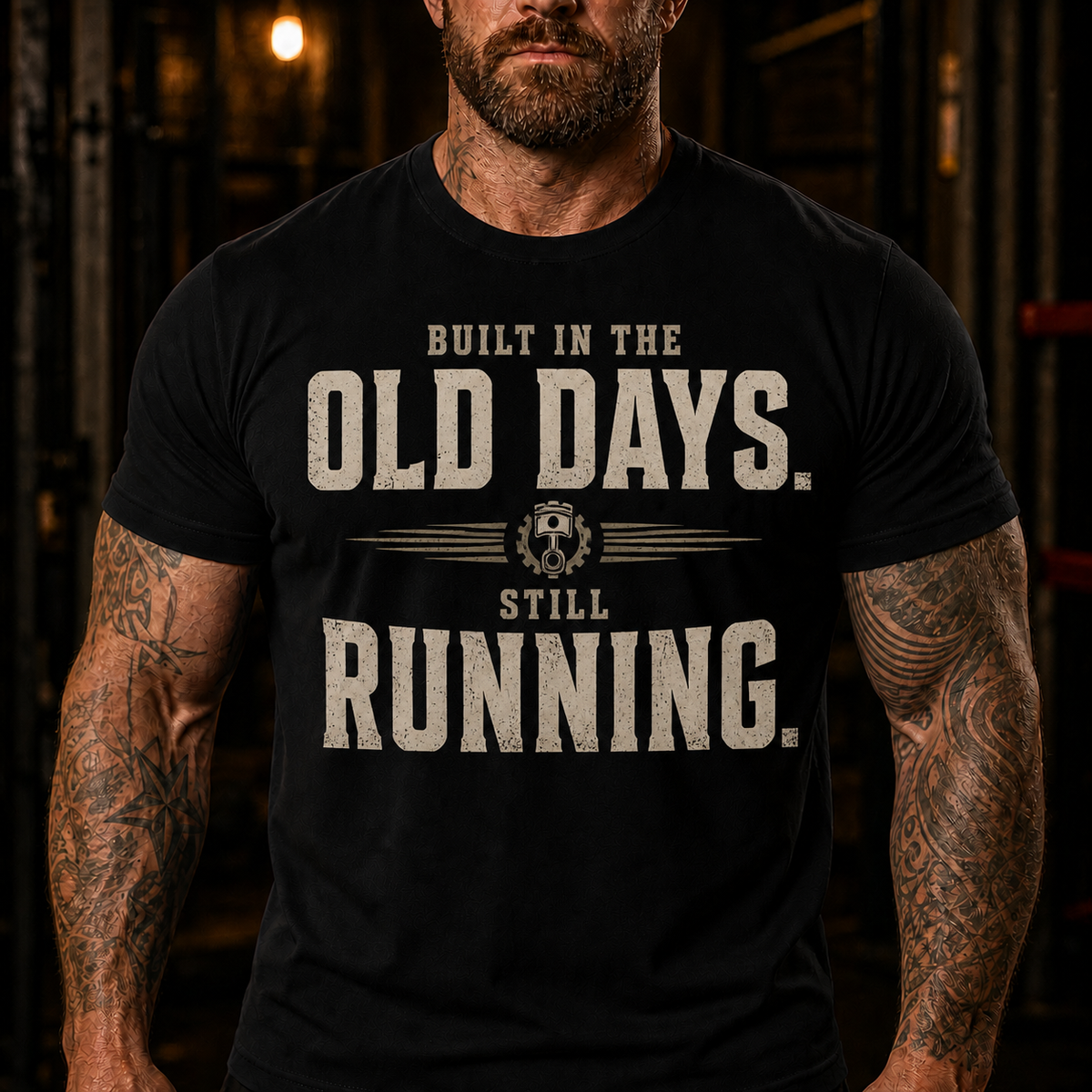 Built In The Old Days Still Running Graphic T-Shirt
