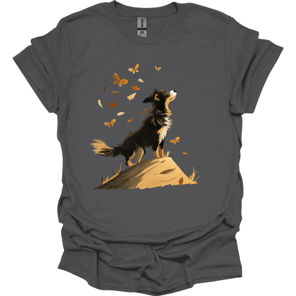 Australian Shepherd - Fall Dog T-Shirt