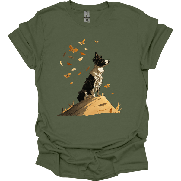 Border Collie - Fall Dog T-Shirt