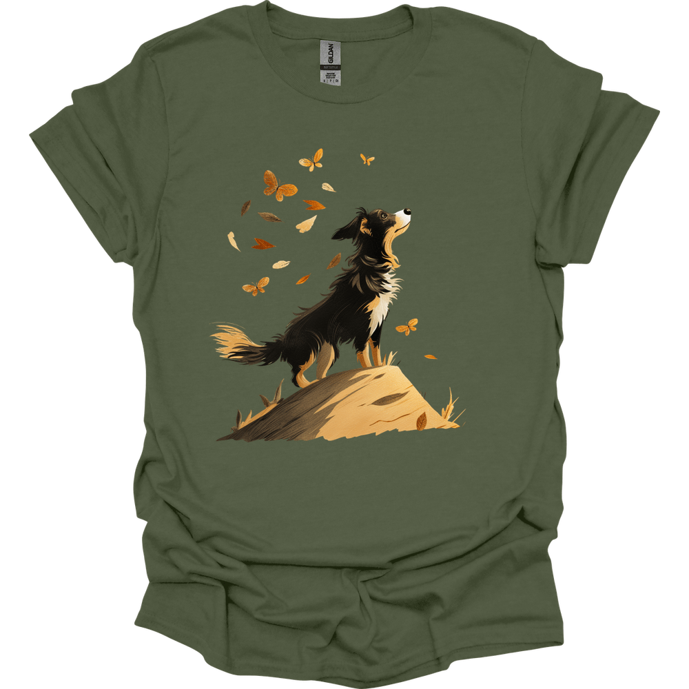 Australian Shepherd - Fall Dog T-Shirt