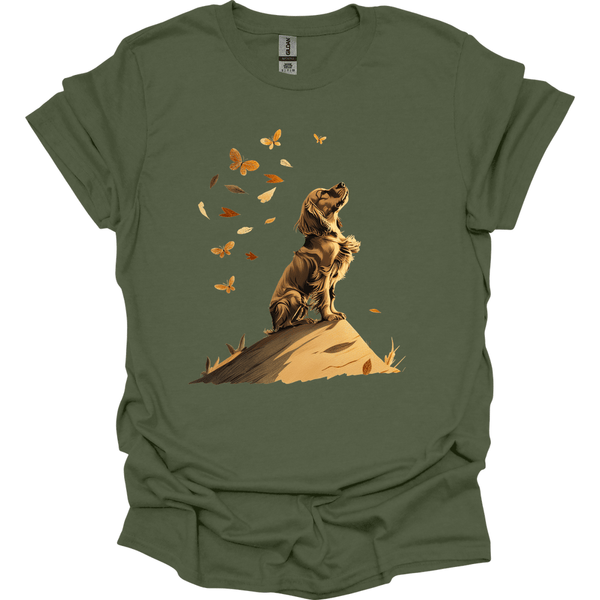 Cocker Spaniel - Fall Dog T-Shirt