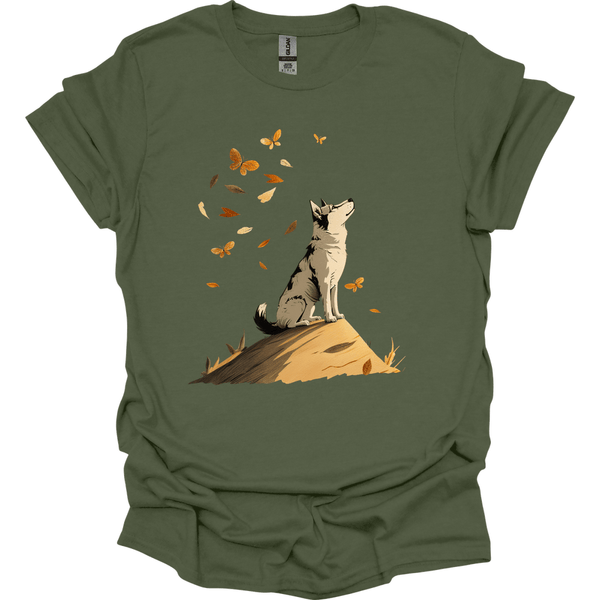 Siberian Husky - Fall Dog T-Shirt