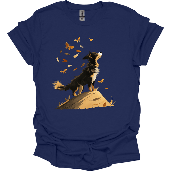 Australian Shepherd - Fall Dog T-Shirt