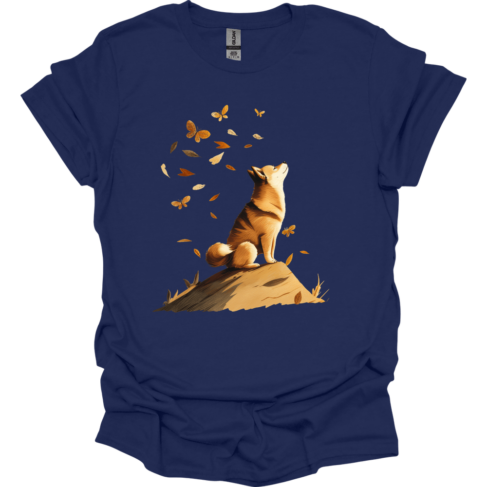 Shiba Inu - Fall Dog T-Shirt Secondary image