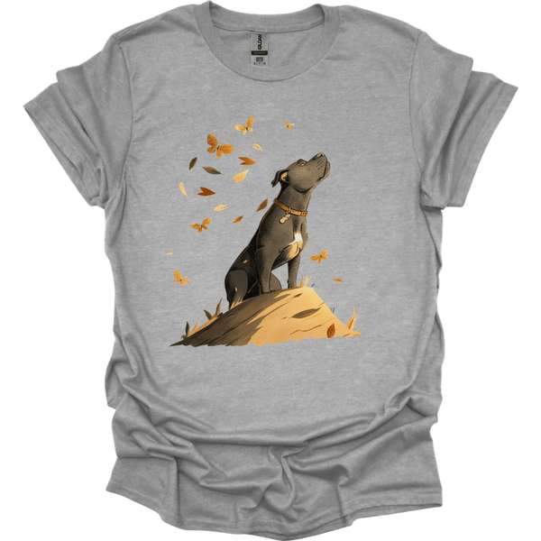 Pitbull - Fall Dog T-Shirt