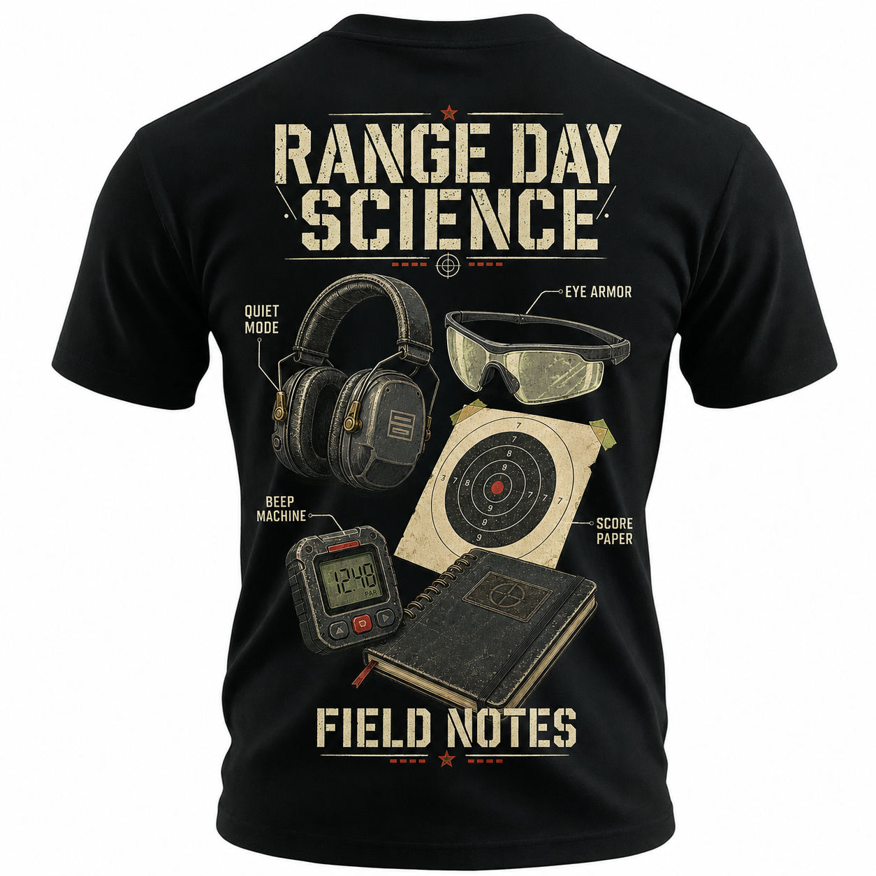 Range Day Science Field Notes Men's Graphic T-Shirt