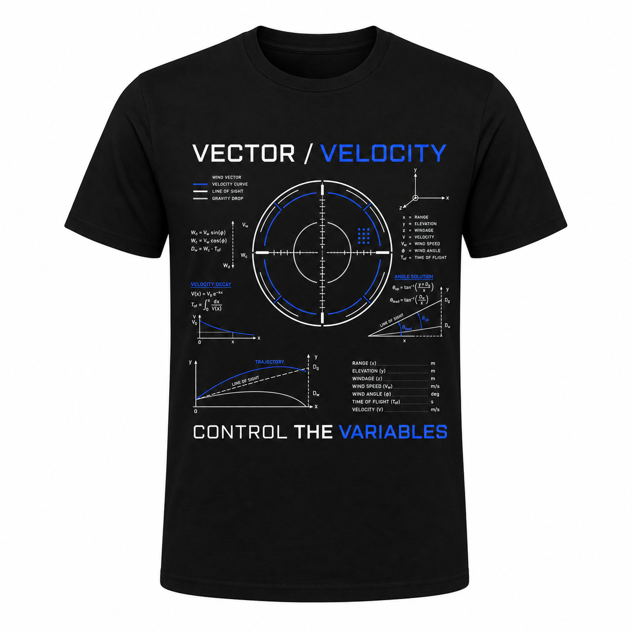 Vector Velocity Control the Variables Technical Men's T-Shirt