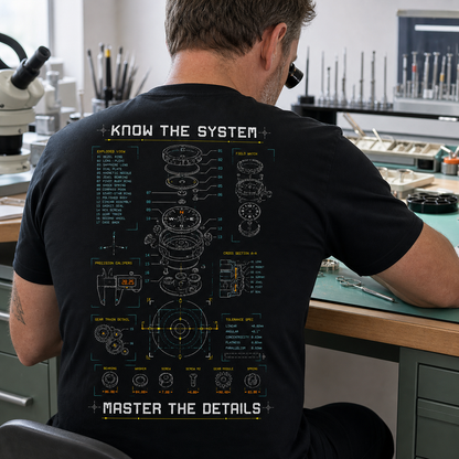 Know the System Master the Details Engineering Men's T-Shirt