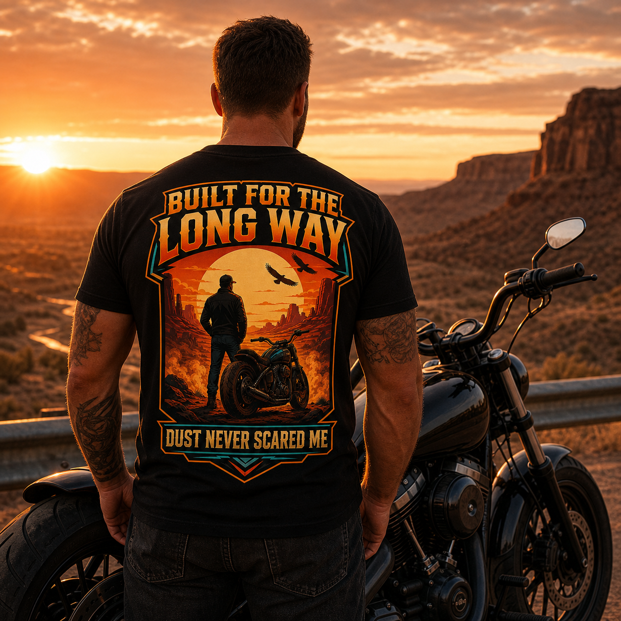 Built for the Long Way Motorcycle Men's T-Shirt