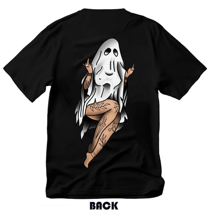 Naughty Sexy Naked Lady Ghost Printed Men's T-shirt