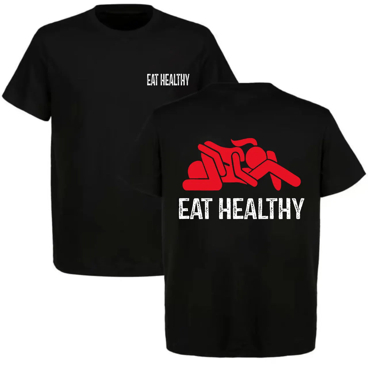 Eat Healthy Printed Men's T-shirt