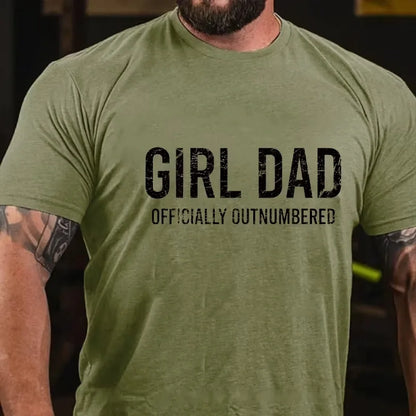 Girl Dad Officially Outnumbered Graphic T-Shirt