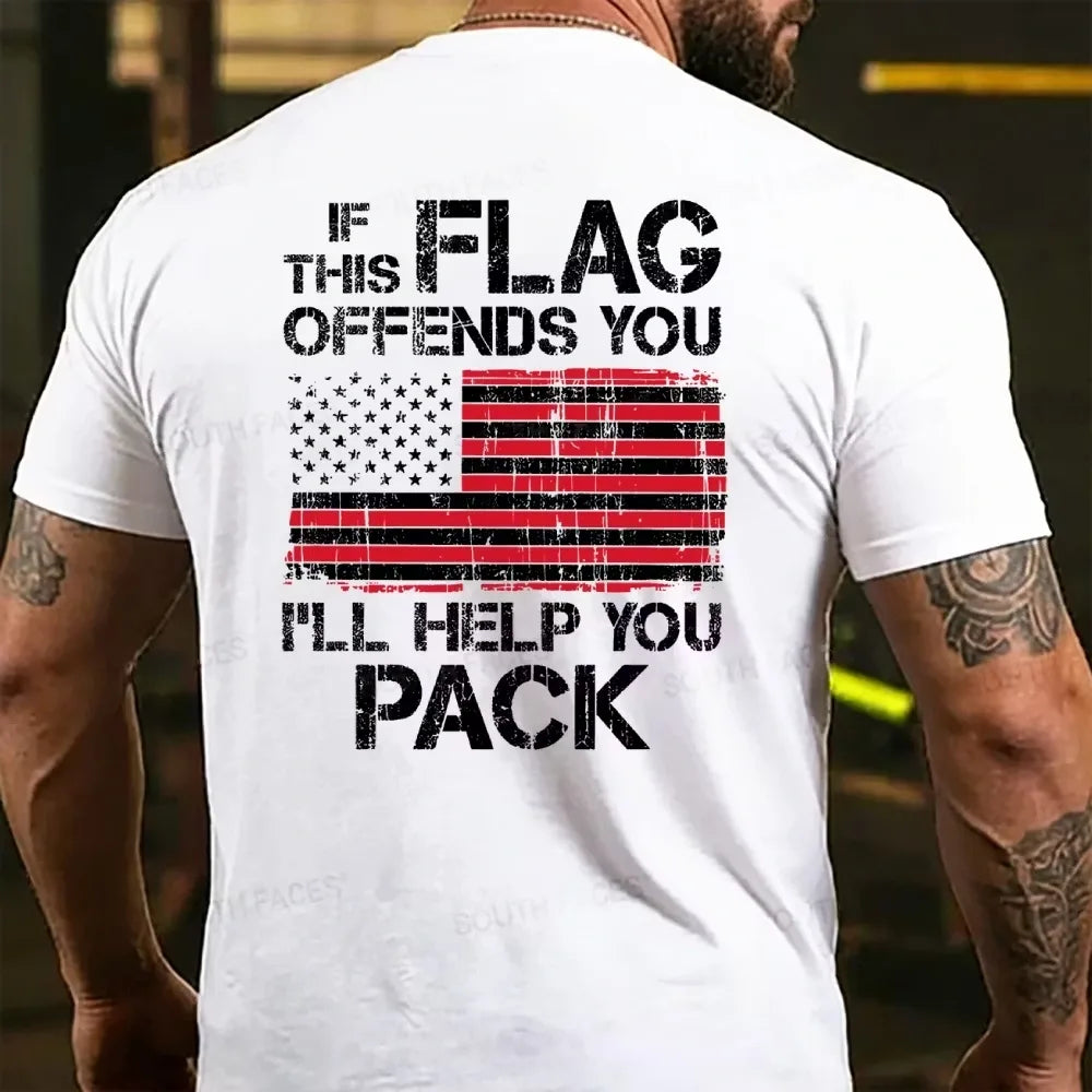 If This Flag Offends You I'll Help You Pack T-shirt