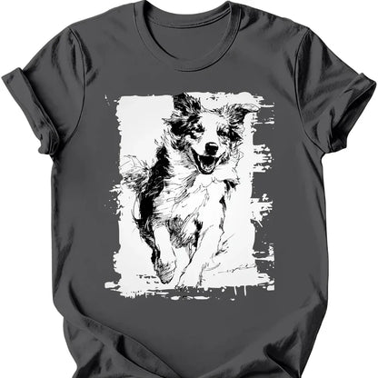 Australian Shepherd - Running Dog T-Shirt